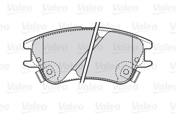 Stabdžių trinkelių rinkinys, diskinis stabdys VALEO 301708