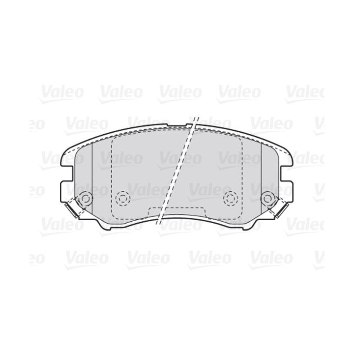 Stabdžių trinkelių rinkinys, diskinis stabdys VALEO 301744