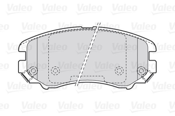Stabdžių trinkelių rinkinys, diskinis stabdys VALEO 301744