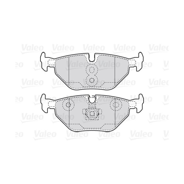 Stabdžių trinkelių rinkinys, diskinis stabdys VALEO 301753