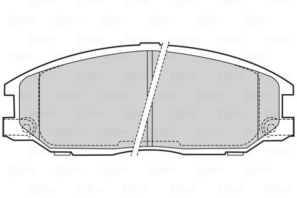 Stabdžių trinkelių rinkinys, diskinis stabdys VALEO 301759