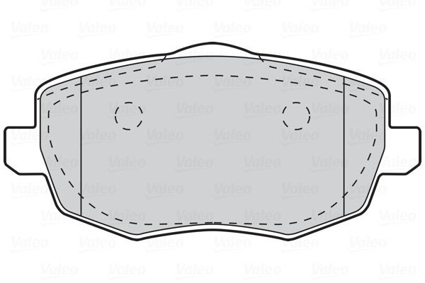 Stabdžių trinkelių rinkinys, diskinis stabdys VALEO 301761