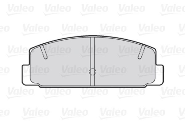 Stabdžių trinkelių rinkinys, diskinis stabdys VALEO 301780