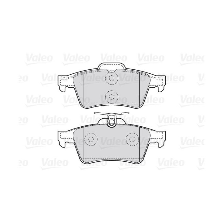 Stabdžių trinkelių rinkinys, diskinis stabdys VALEO 301783