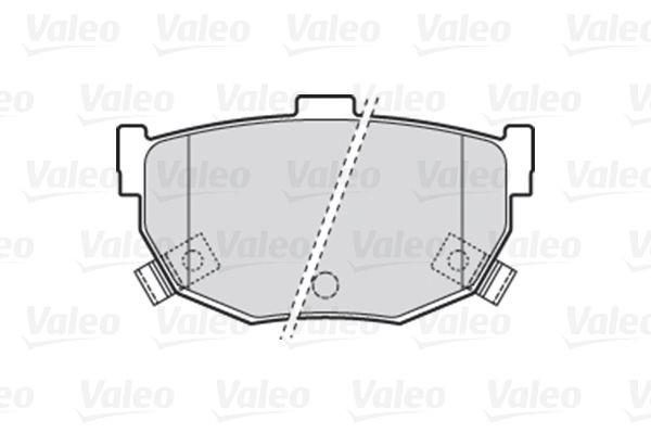 Stabdžių trinkelių rinkinys, diskinis stabdys VALEO 301817