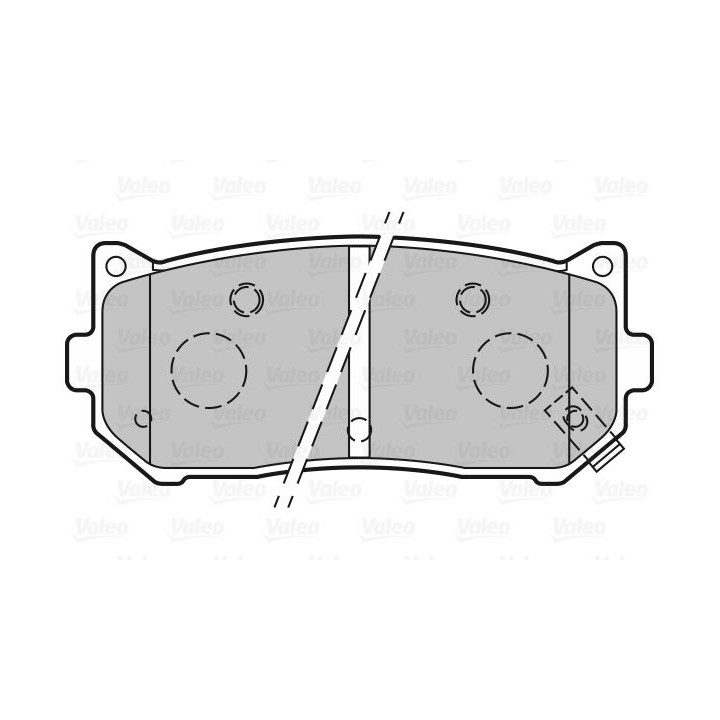 Stabdžių trinkelių rinkinys, diskinis stabdys VALEO 301841