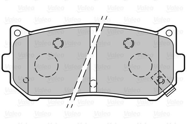 Stabdžių trinkelių rinkinys, diskinis stabdys VALEO 301841