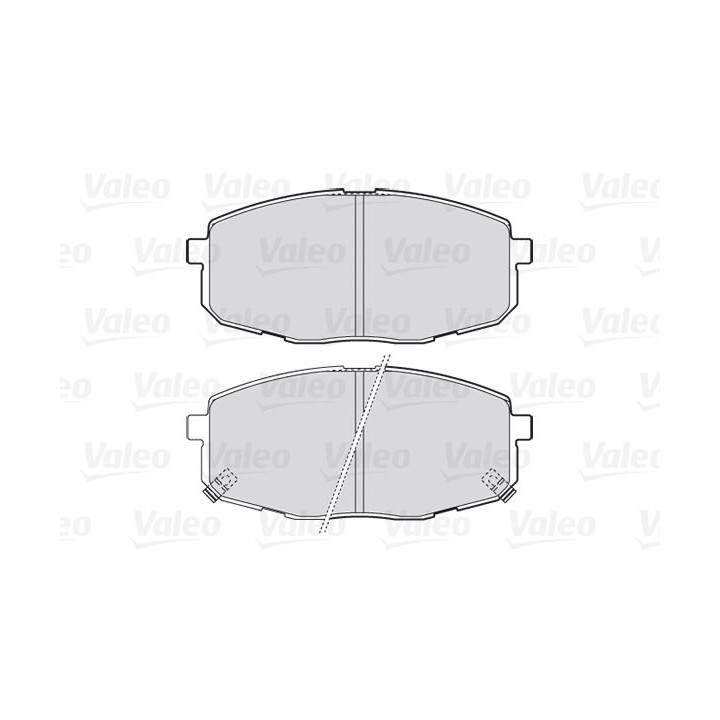 Stabdžių trinkelių rinkinys, diskinis stabdys VALEO 301842