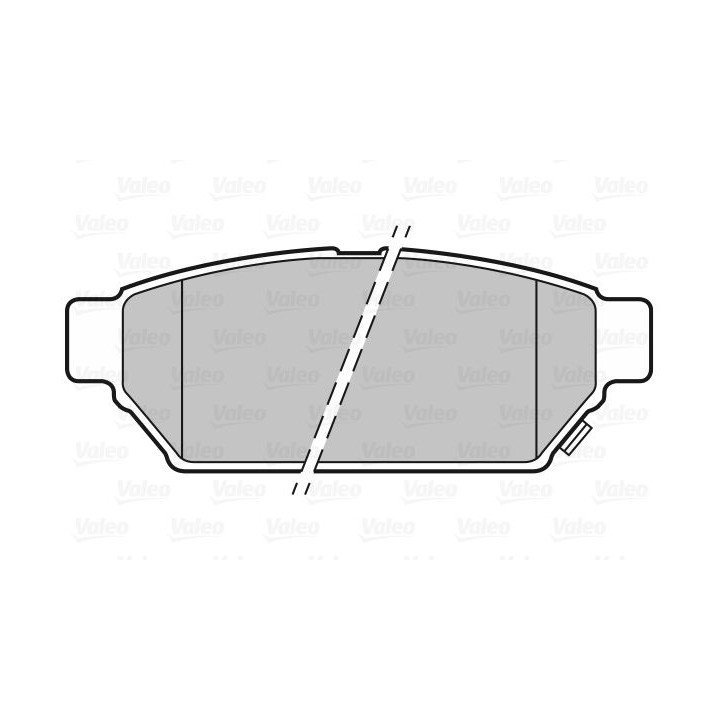 Stabdžių trinkelių rinkinys, diskinis stabdys VALEO 301844