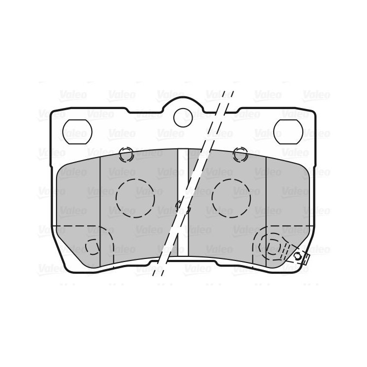 Stabdžių trinkelių rinkinys, diskinis stabdys VALEO 301888