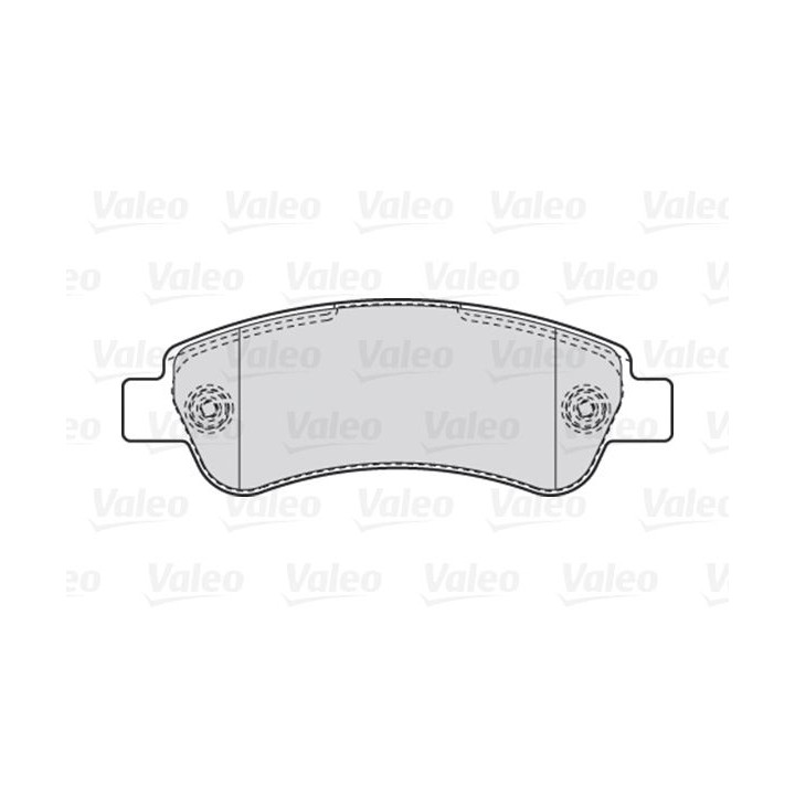 Stabdžių trinkelių rinkinys, diskinis stabdys VALEO 301892