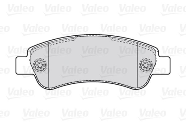 Stabdžių trinkelių rinkinys, diskinis stabdys VALEO 301892