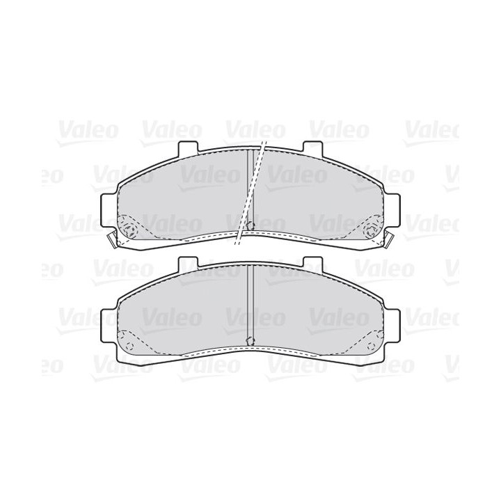 Stabdžių trinkelių rinkinys, diskinis stabdys VALEO 301906