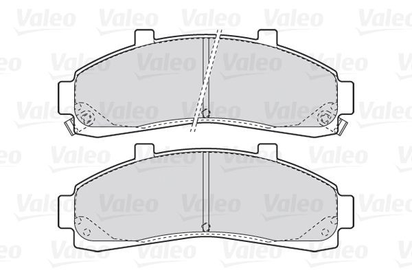 Stabdžių trinkelių rinkinys, diskinis stabdys VALEO 301906