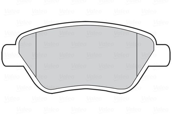 Stabdžių trinkelių rinkinys, diskinis stabdys VALEO 301913