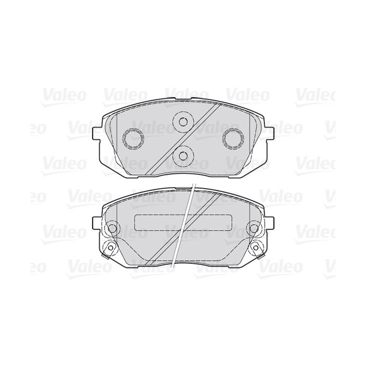 Stabdžių trinkelių rinkinys, diskinis stabdys VALEO 301934