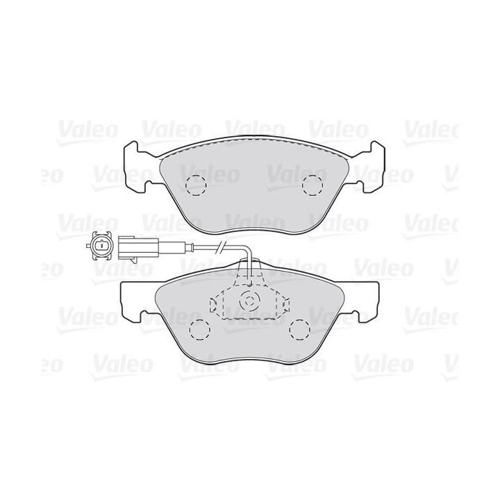 Stabdžių trinkelių rinkinys, diskinis stabdys VALEO 301990