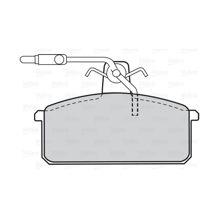 Stabdžių trinkelių rinkinys, diskinis stabdys VALEO 302008