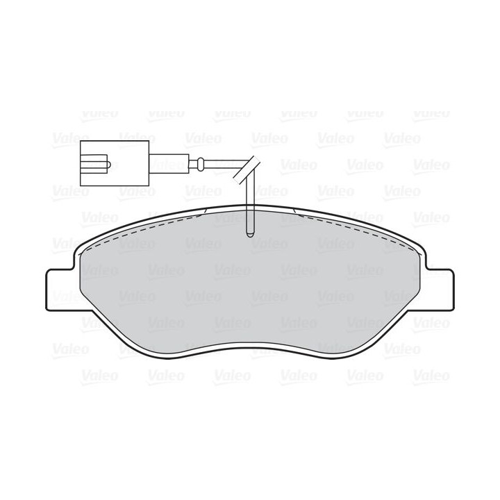 Stabdžių trinkelių rinkinys, diskinis stabdys VALEO 302026