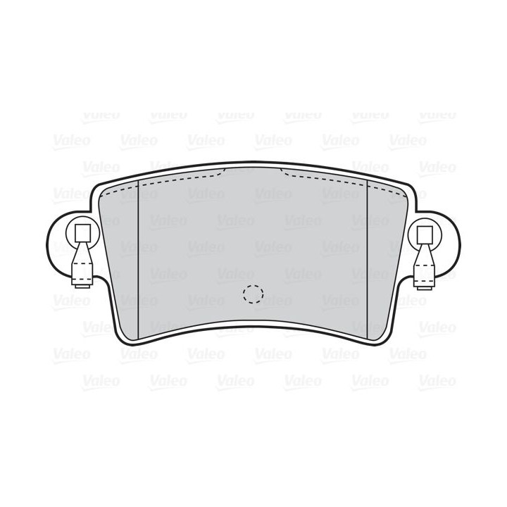 Stabdžių trinkelių rinkinys, diskinis stabdys VALEO 302034