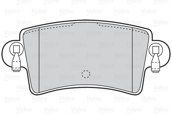 Stabdžių trinkelių rinkinys, diskinis stabdys VALEO 302034