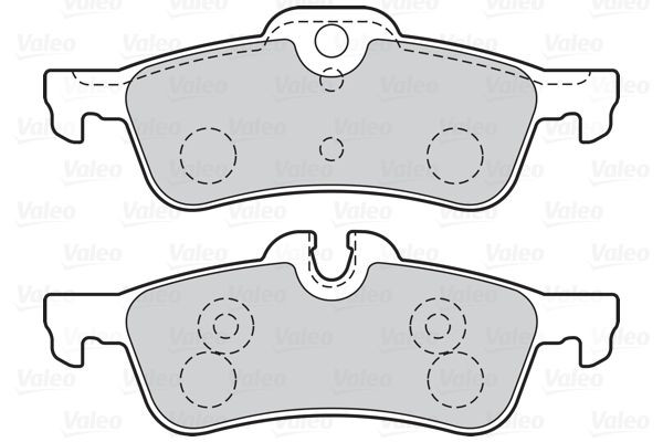 Stabdžių trinkelių rinkinys, diskinis stabdys VALEO 302040