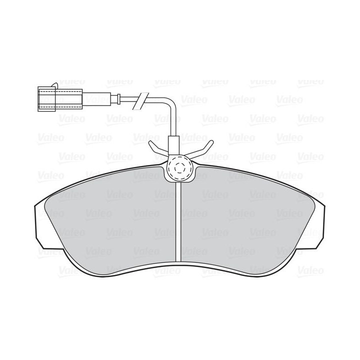 Stabdžių trinkelių rinkinys, diskinis stabdys VALEO 302061