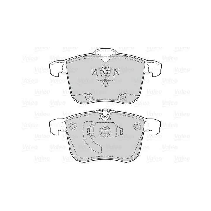 Stabdžių trinkelių rinkinys, diskinis stabdys VALEO 302064