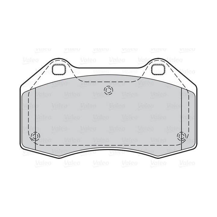 Stabdžių trinkelių rinkinys, diskinis stabdys VALEO 302072