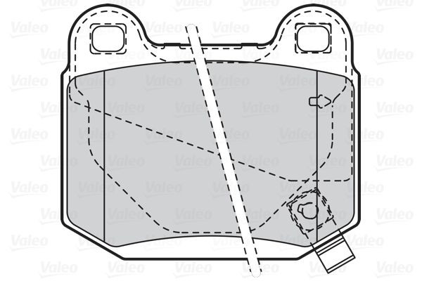 Stabdžių trinkelių rinkinys, diskinis stabdys VALEO 302081