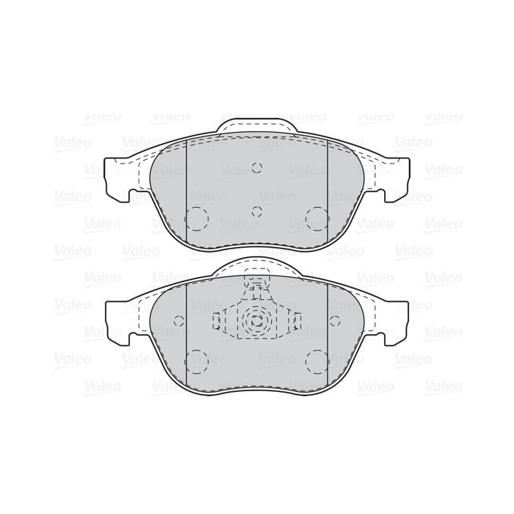 Stabdžių trinkelių rinkinys, diskinis stabdys VALEO 302096