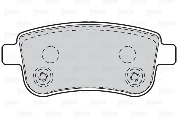 Stabdžių trinkelių rinkinys, diskinis stabdys VALEO 302101