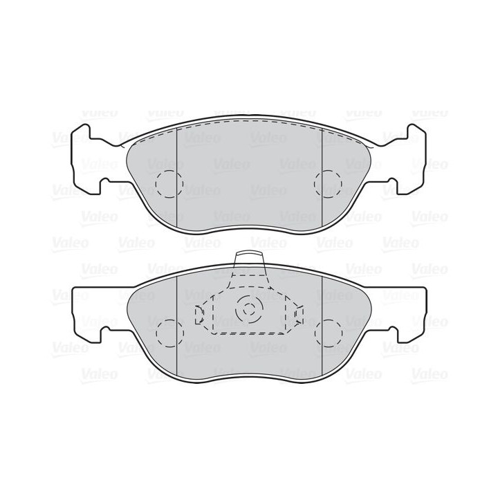 Stabdžių trinkelių rinkinys, diskinis stabdys VALEO 302104