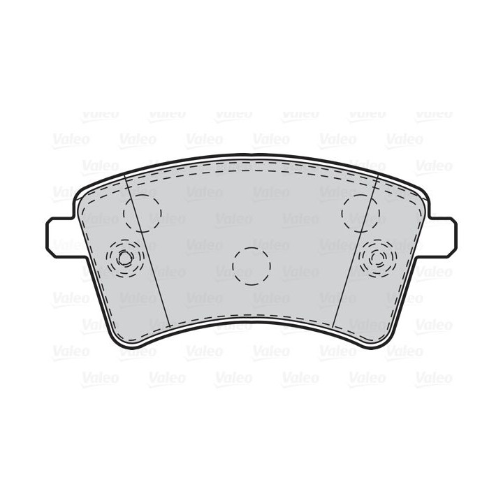 Stabdžių trinkelių rinkinys, diskinis stabdys VALEO 302108