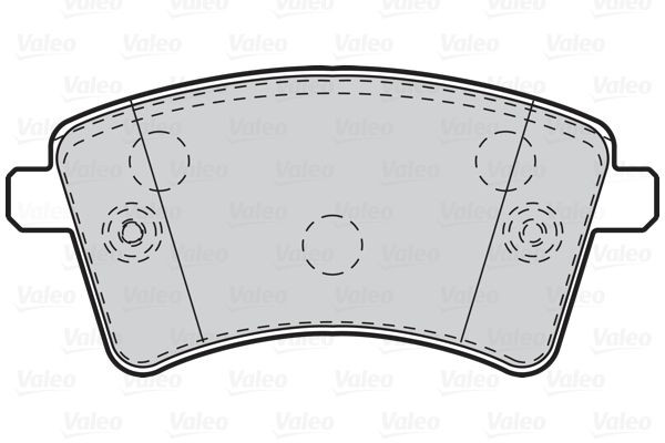Stabdžių trinkelių rinkinys, diskinis stabdys VALEO 302108