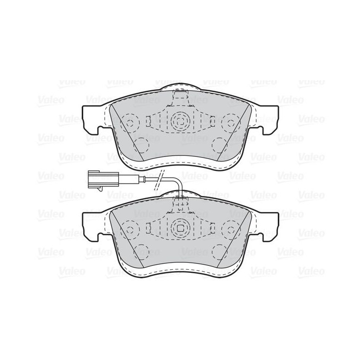 Stabdžių trinkelių rinkinys, diskinis stabdys VALEO 302109