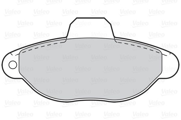 Stabdžių trinkelių rinkinys, diskinis stabdys VALEO 302110