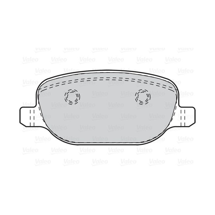 Stabdžių trinkelių rinkinys, diskinis stabdys VALEO 302112