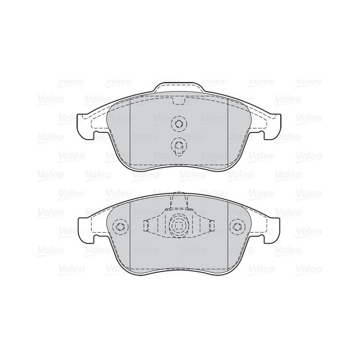 Stabdžių trinkelių rinkinys, diskinis stabdys VALEO 302128