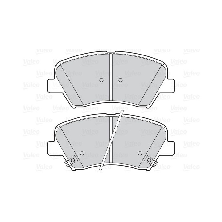 Stabdžių trinkelių rinkinys, diskinis stabdys VALEO 302139