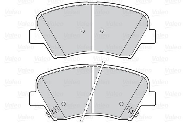 Stabdžių trinkelių rinkinys, diskinis stabdys VALEO 302139