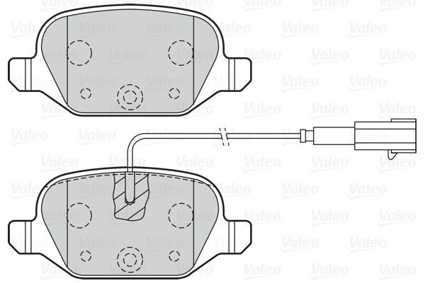 Stabdžių trinkelių rinkinys, diskinis stabdys VALEO 302141