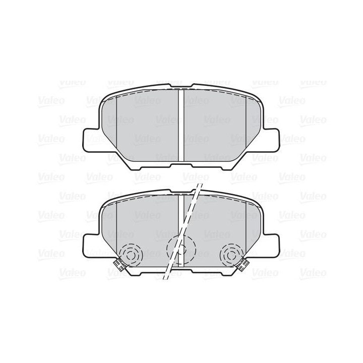 Stabdžių trinkelių rinkinys, diskinis stabdys VALEO 302152