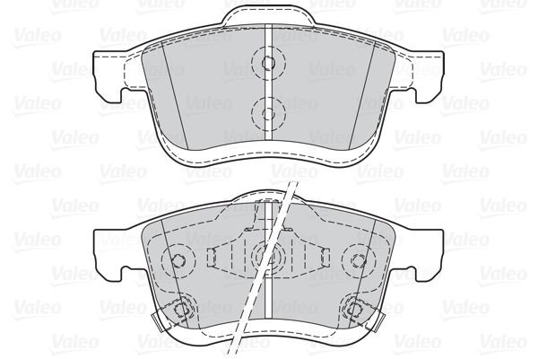 Stabdžių trinkelių rinkinys, diskinis stabdys VALEO 302163