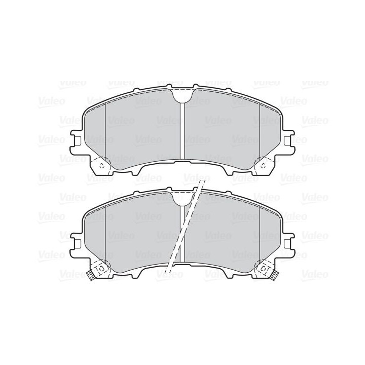 Stabdžių trinkelių rinkinys, diskinis stabdys VALEO 302167
