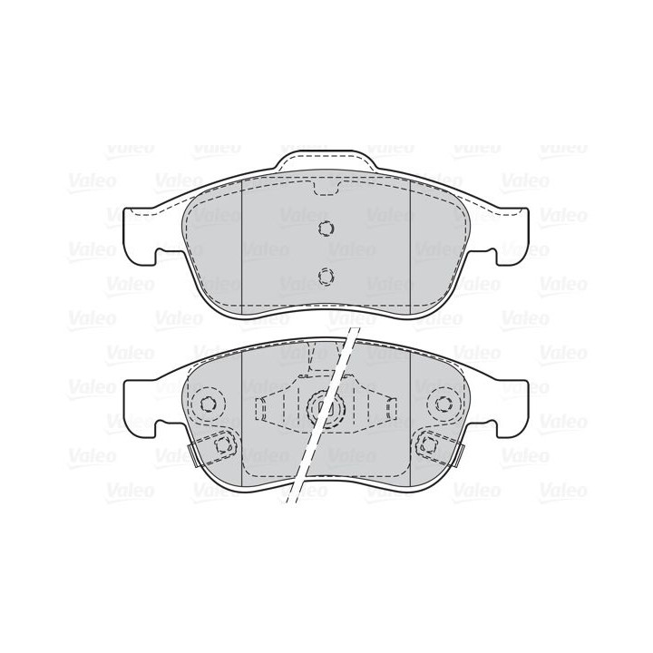 Stabdžių trinkelių rinkinys, diskinis stabdys VALEO 302207