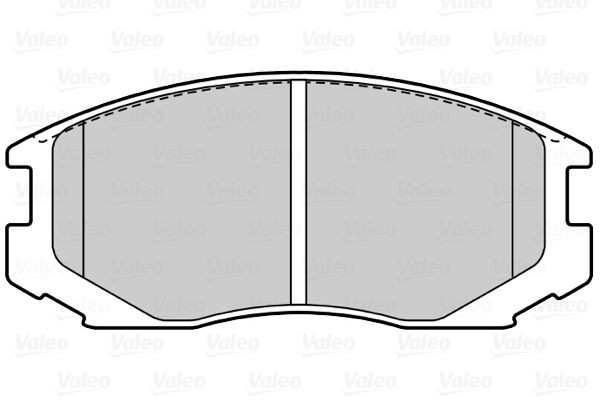 Stabdžių trinkelių rinkinys, diskinis stabdys VALEO 302212