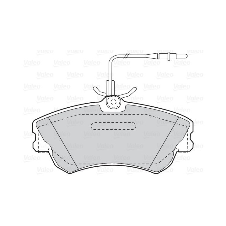 Stabdžių trinkelių rinkinys, diskinis stabdys VALEO 302217