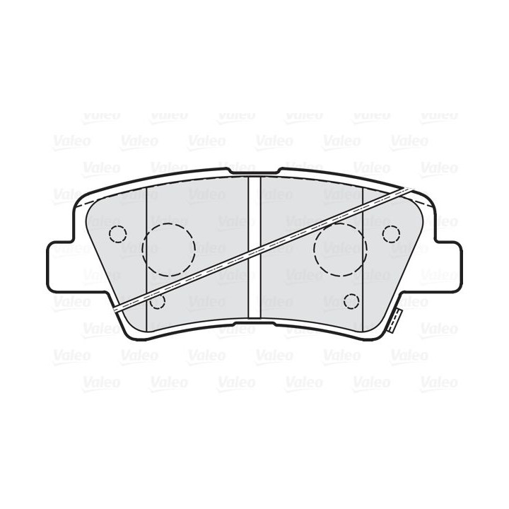 Stabdžių trinkelių rinkinys, diskinis stabdys VALEO 302219