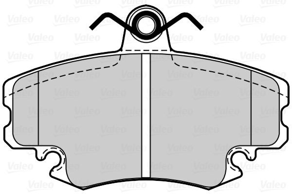 Stabdžių trinkelių rinkinys, diskinis stabdys VALEO 302259